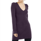 INC Women's Puff-Sleeve Sweater Tunic  Purple Size Medium