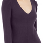 INC Women's Puff-Sleeve Sweater Tunic  Purple Size Medium