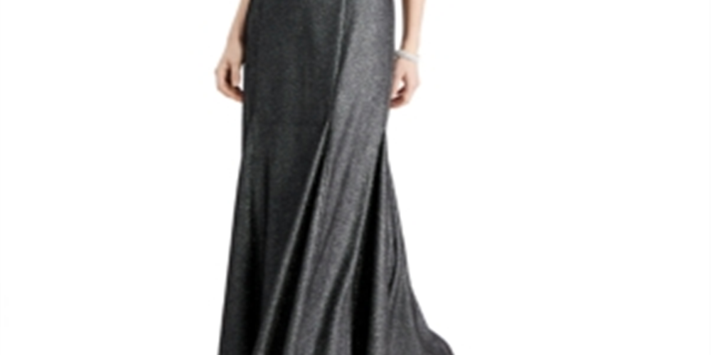R&M RICHARDS Women's  Sleeveless Maxi Fit + Flare Formal Dress Black Size 14