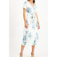 Alfani Women's Floral Print Tie Front Shirtdress Ivory Size M