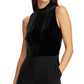 Ralph Lauren Women's Sleeveless Mock Neck Evening Wide Leg Jumpsuit Black Size 10