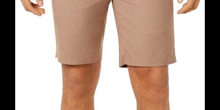 Alfani Men's AlfaTech Stretch Waistband 9 Shorts Brown Stone Beige Size 40