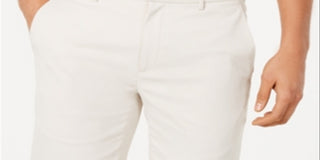 Alfani Men's AlfaTech Stretch Waistband 9 Shorts Brown Stone Beige Size 40