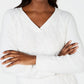 Karen Scott Women's Basket-Stitch Sweater  Winter  White Size Small