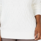 Karen Scott Women's Basket-Stitch Sweater  Winter  White Size Small