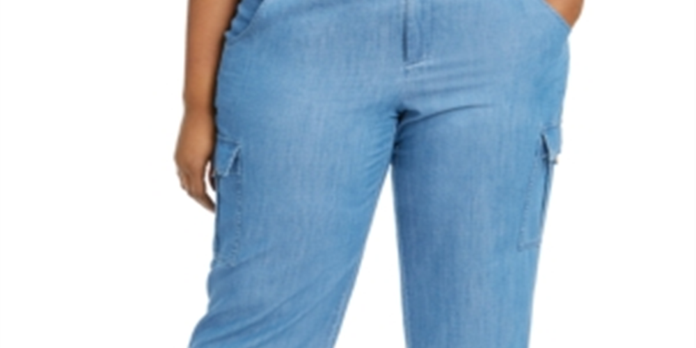 Michael Kors Women's Plus Size Cargo Pants Indigo Size 18W