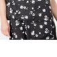 Alfani Women's  Floral-Print Satin Smocked-Shoulder Top  - Black Modern Ditsy Size Small