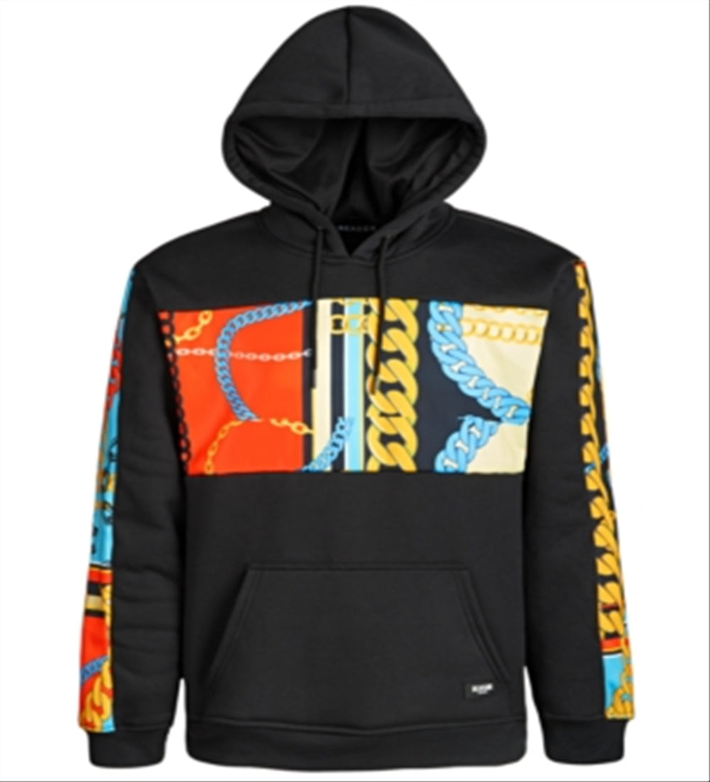 Reason Men's Locked Graphic Hoodie Black Size Large