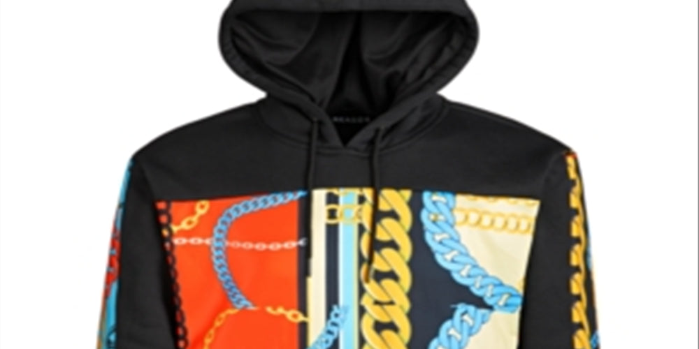 Reason Men's Locked Graphic Hoodie Black Size Large