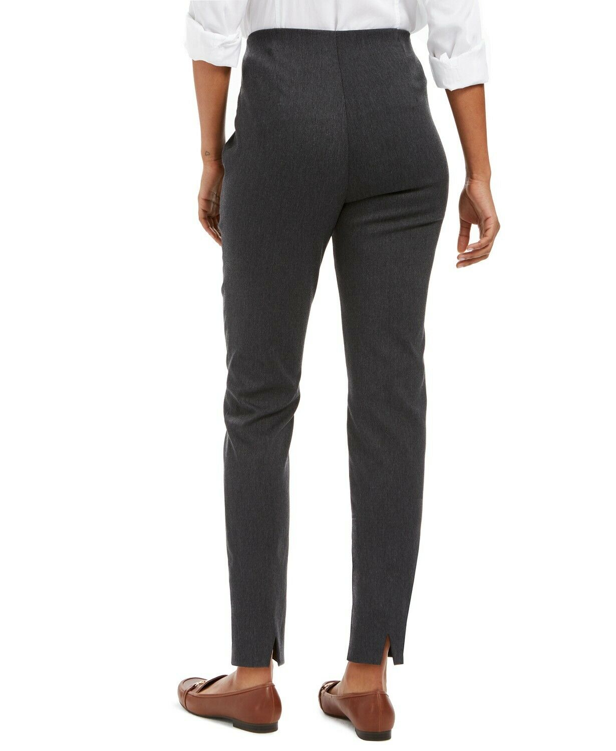 Charter Club Women's  Chelsea Tummy Control Skinny-Leg Ankle Pants  Gray Size 8