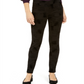 Alfani Women's Velvet Flocked High Waist Skinny Pants Black Size 18