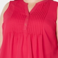 Charter Club Women's  Plus Size Pleated Pintuck Top  - Moroccan Pink Combo Pink Size 4X