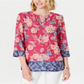 Charter Club Women'S Petite Double-Floral Printed Tunic  Moroccan Pink Combo Size Petite L