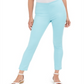 Charter Club Women's Chelsea Twill Tummy-Control Cropped Pants  Blue Size 18