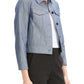 Theory Women's Shrunken Fit Denim Jacket Blue Size Small