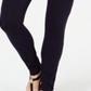 Style & Co Women's Curvy Seamed Ponte-Knit Leggings  Blue Size Small