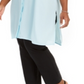 Alfani Women's Plus Size Long Tunic Shirt Oasis Blue 3X