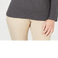 Karen Scott Women's Henley Top  Black Size Large