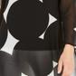 Alfani Women's Printed Sheer Tunic  Black Size XS