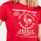 Mad Engine Women's  Mighty Fine Juniors' Sriracha Graphic T-Shirt Red Size Small