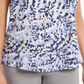 JM Collection Women's  Sleeveless Printed Zip-Front Top  Purple Size XS