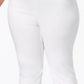 INC International Concepts Plus Size Lace-Hem Capri Pants Bright White 26W