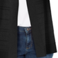 Karen Scott Women's  Petite Open-Front Cardigan Deep Black Size PM