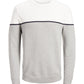 Herren Jorbrit Knit Crew Neck Pullover-Blau Gray Size Small