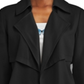 Bar III Women's  Open-Front Trench Jacket  Black Size M -