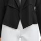 Bar III Women's  Open-Front Trench Jacket  Black Size M -