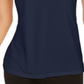 Charter Club Women's  Crepe Tank Top Intrepid Blue Size M