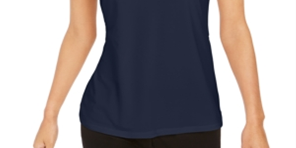 Charter Club Women's  Crepe Tank Top Intrepid Blue Size M