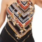 INC International Concepts Women's Hardware Trim Halter Top Black Size Petite XL