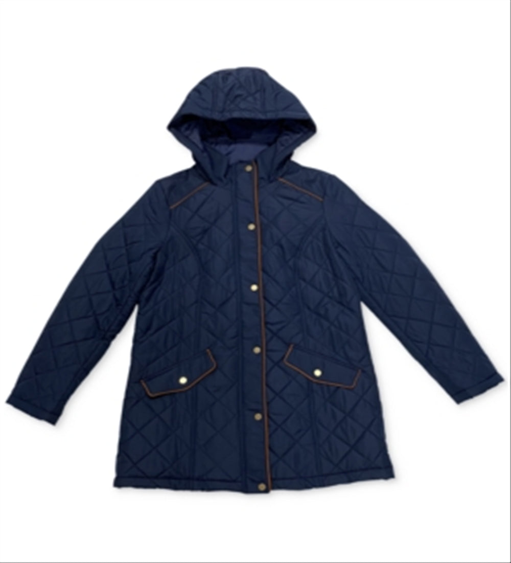 Charter Club Women's  Quilted Jacket Intrepid Blue Size S