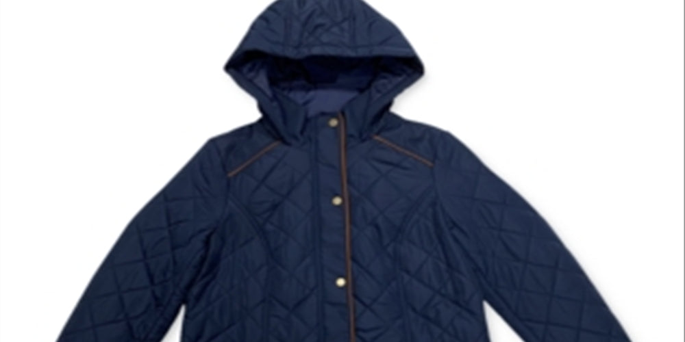 Charter Club Women's  Quilted Jacket Intrepid Blue Size S