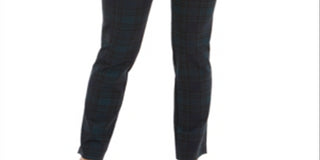 Charter Club Women's Petite Plaid Pull-on Pants  Green Size 6 P