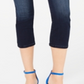 INC Women's Finity Stretch Cropped Jeans  Blue Size 0