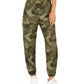 Almost Famous Women's Juniors Camo-Print Jogger Pants Green Camo Size XL