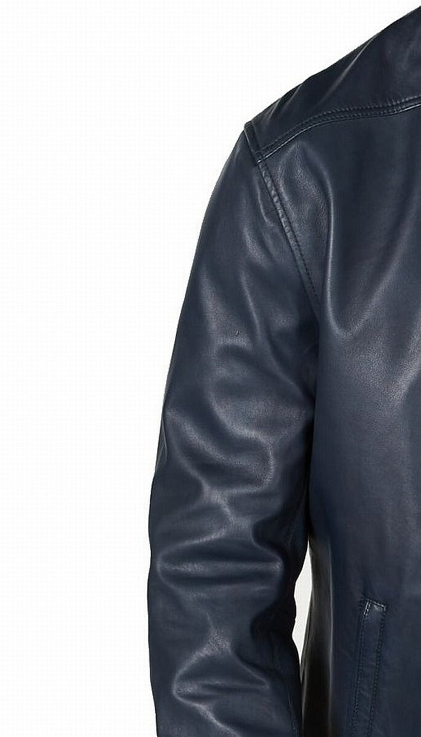 TASSO ELBA Mens Zip up Coat Blue Size Large