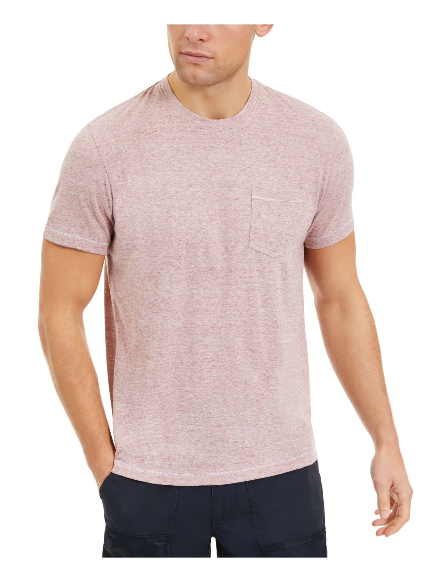 Sun + Stone Men's Heathered Pocket T-Shirt  Red Size XXL