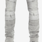 Buffalo David Bitton Men's Max-x Skinny-Fit Stretch Moto Jeans Gray Size 42X32