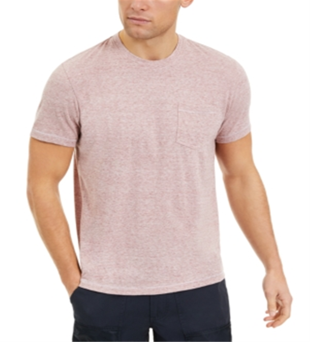 Sun + Stone Men's Heathered Pocket T-Shirt  Red Size M