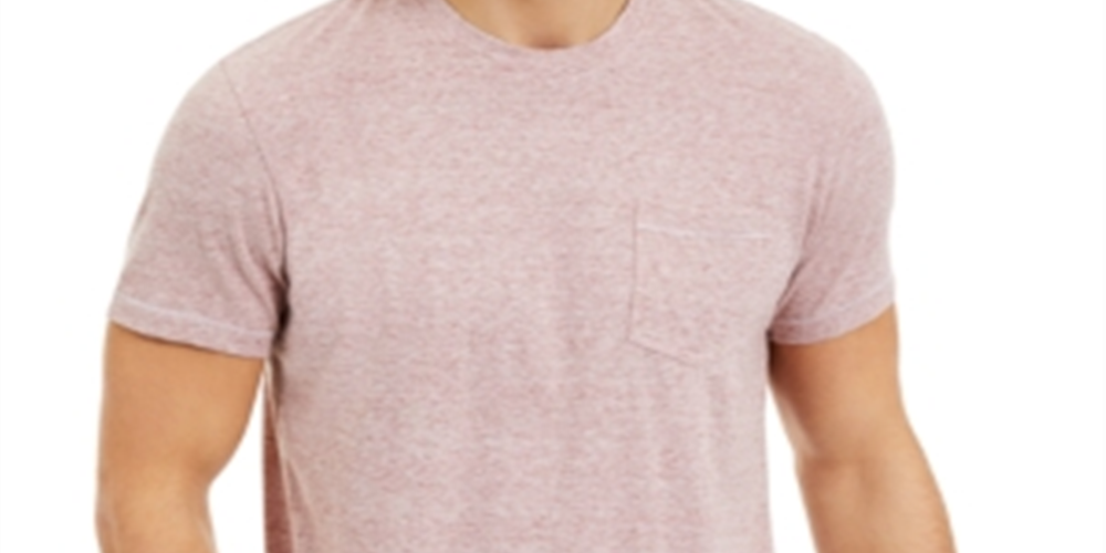 Sun + Stone Men's Heathered Pocket T-Shirt  Red Size M
