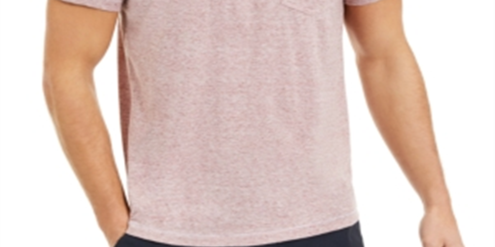 Sun + Stone Men's Heathered Pocket T-Shirt  Red Size M