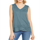 Style & Co Women's  High-Low Tank Top  Blue Size XS