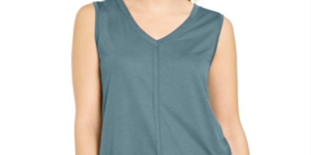 Style & Co Women's  High-Low Tank Top  Blue Size XS