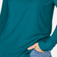 INC International Concepts Women's Ribbed Long Sleeve T-Shirt Top Blue Size S