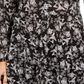 Style & Co Women's Printed Tiered Blouse  Black Size XS