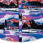 Lrg Men's Alpine Divine Flannel Coral Multi Blue Size XL