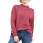 Karen Scott Women's  Seam-Detail  Mock-Neck Sweater  Orchid Pink Size XS